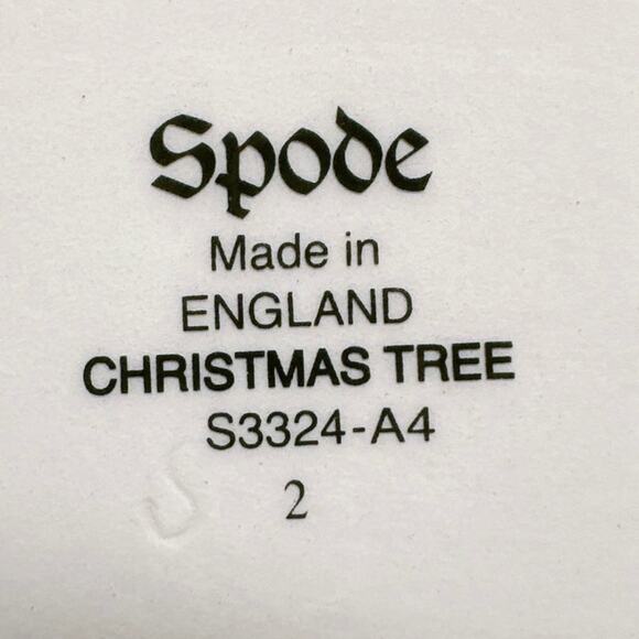 Set 4 Spode Christmas Tree Star Dip Bowl England VTG S3324-A4 2 - Picture 8 of 8